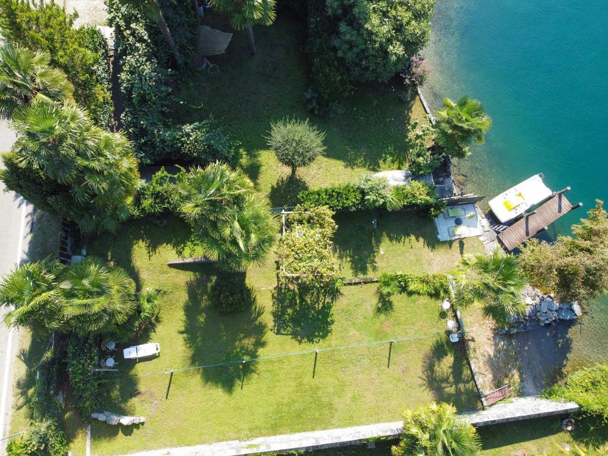 Il Glicine Appartamento Con Darsena Privata A Lago Pettenasco Eksteriør bilde